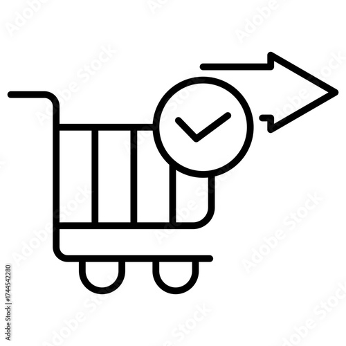 Order Confirmed Outline Icon
