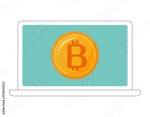 ビットコインのアイコン　仮想通貨