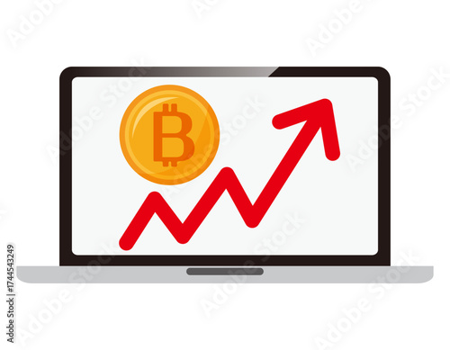 ビットコインのアイコン　仮想通貨