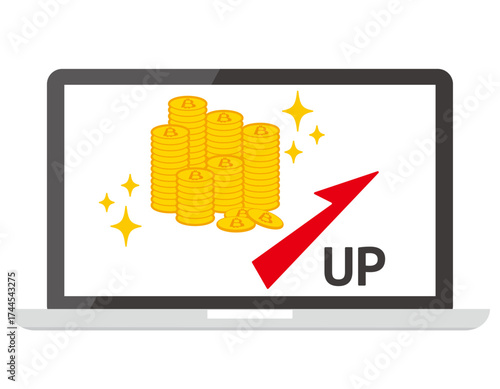 ビットコインのアイコン　仮想通貨