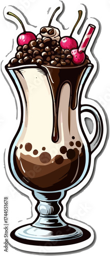 Coklat Milkshake with Whipped...