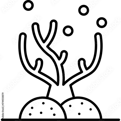 Coral Outline Icon