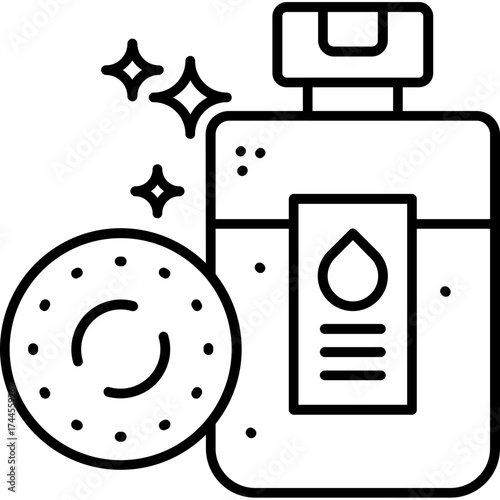 Makeup Remover Outline Icon