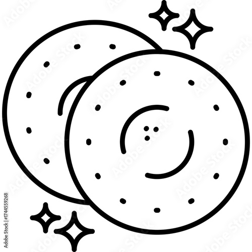 Cotton Pads Outline Icon