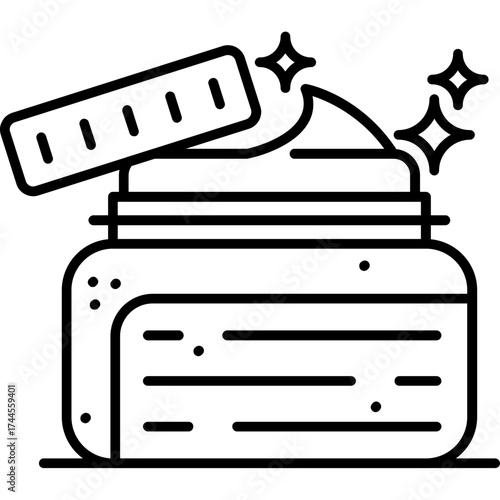 Hair Gel Outline Icon