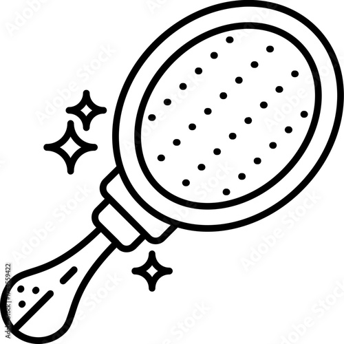 Hair Brush Outline Icon
