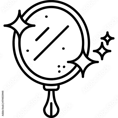Beauty Mirror Outline Icon