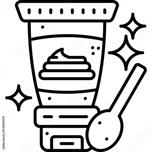 Body Scrub Outline Icon