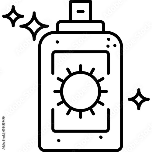 Self-Tanner Outline Icon