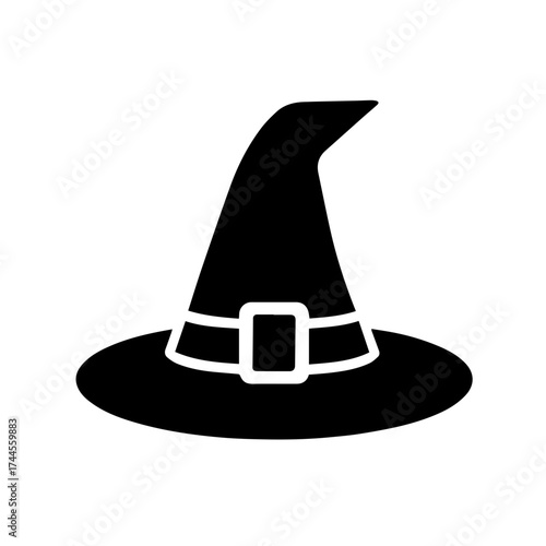 witch hat vector icon
