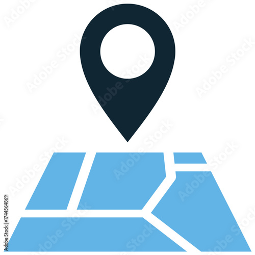 Street map icon vector. Ideal for local navigation, urban direction, and address lookup themes. This graphic clearly represents the pattern of roads and city grid for simple mapping.