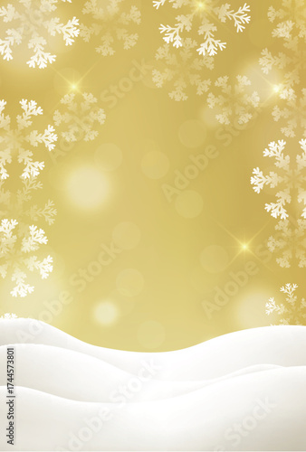 雪　クリスマス　冬　光　背景