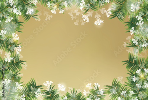 雪　クリスマス　冬　光　背景