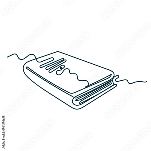 continuous line drawing doodle book illustration