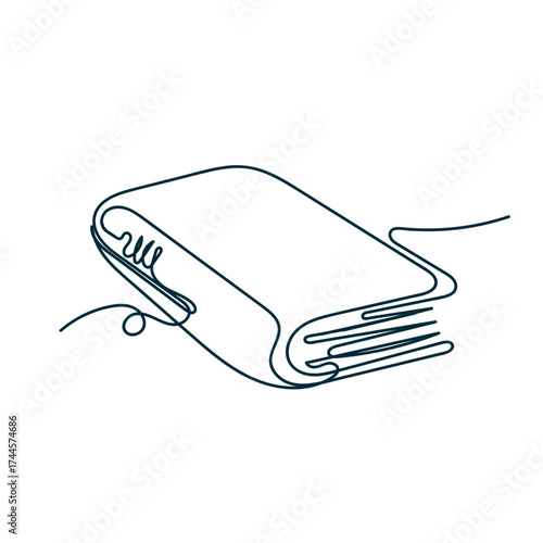 continuous line drawing doodle book illustration