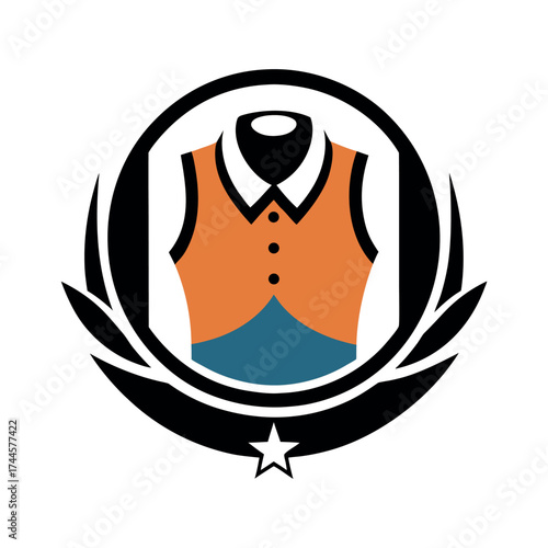 Modern fashion clothing brand logo design