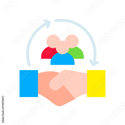 Client Relationships flat icon