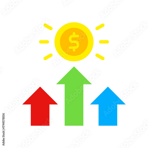Competitive Advantage flat icon