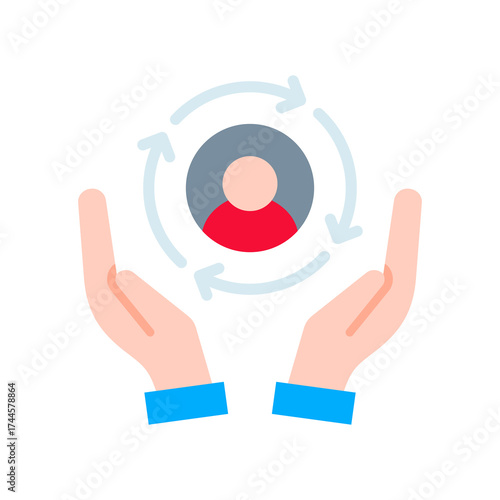 Customer Retention flat icon
