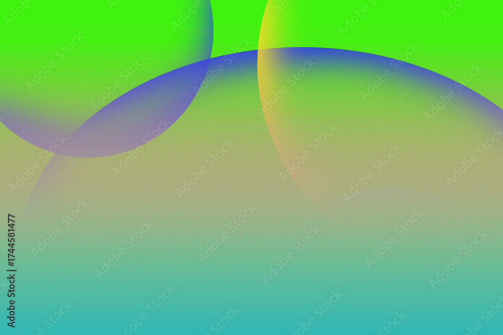 Fototapeta premium Abstract Gradient Circles smooth flowing