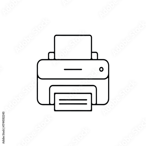 Printer Outline Vector icons