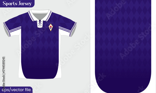 Vector sport jersey soccer for sublimation