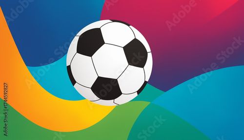 soccer ball illustration wi...