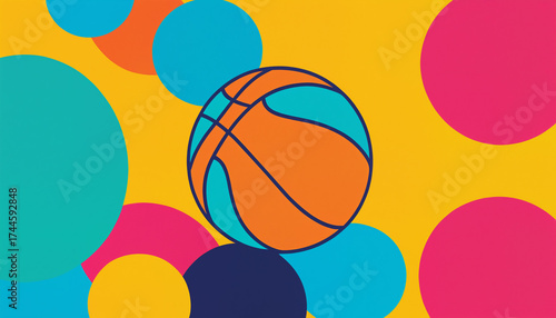 basketball ball graphic on ...