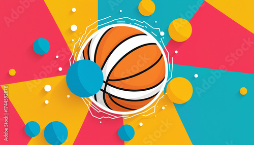 basketball ball explosion e...
