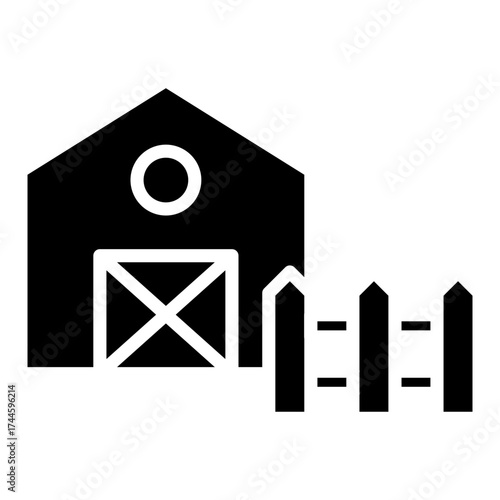 Fence Glyph Icon