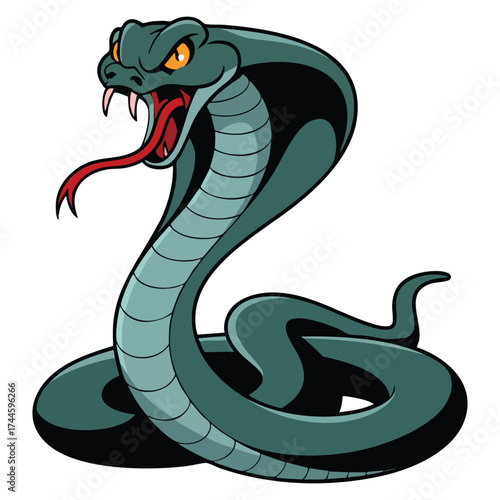 Snake spooky vector illustration perfect for halloween scary reptile o cartoon serpent creepy animal or decorative creative artwork themes