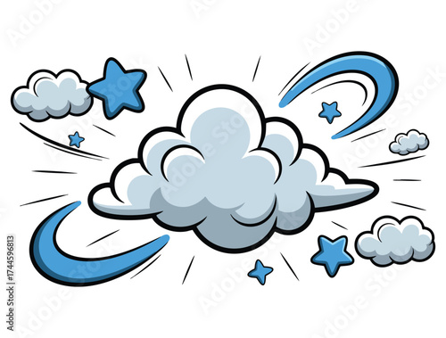 Vector illustration of fighting comic explosion ideal for action superhero battle dynamic cartoon effects or comic style animated storytelling visual design