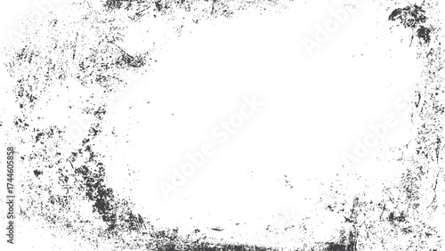 Old Rough Wall Texture with Broken Plaster Damask Pattern and Vintage Grunge Effect