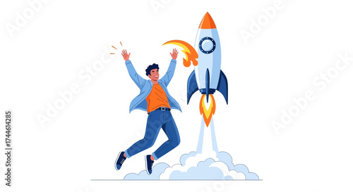 Enthusiastic Individual Launches Successful Rocket and Achieves New Heights Of Success
