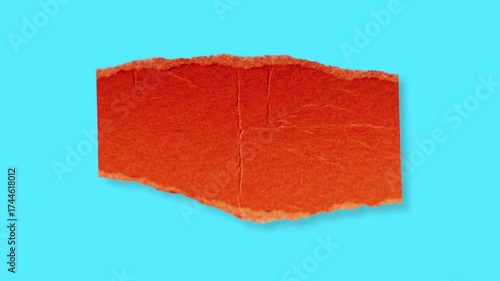 Fragment of vibrant paper crumpled texture