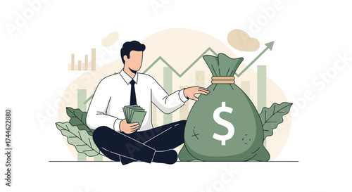 Financial Success And Investment: A Visual Depiction Of Wealth And Growth Strategies