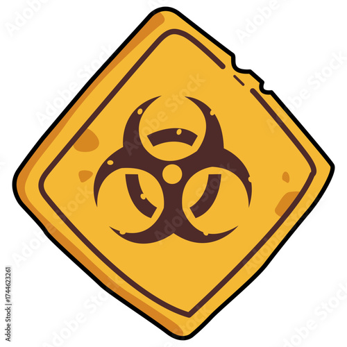 Biohazard Warning Sign Illustration