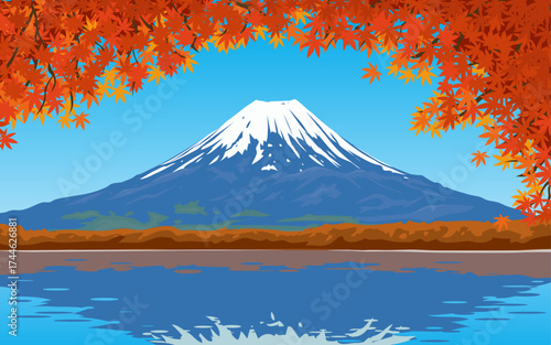 秋の富士山