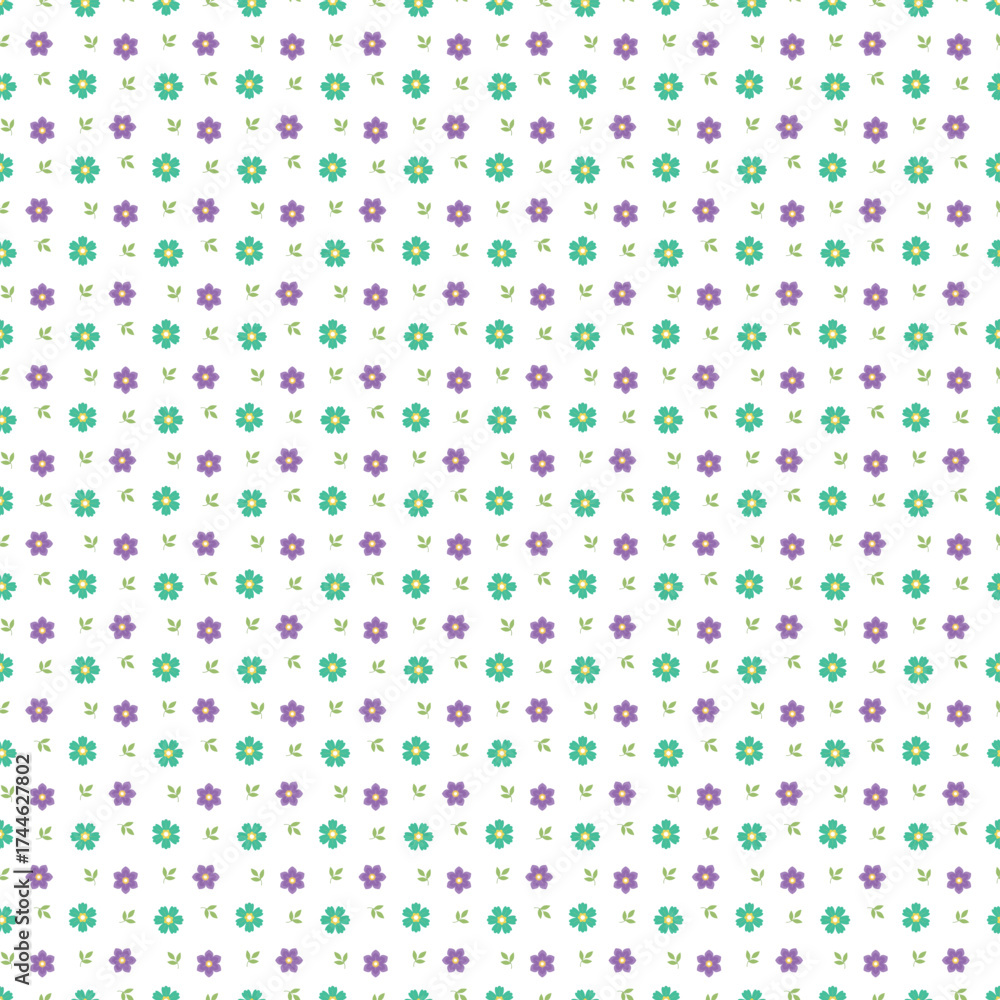 custom made wallpaper toronto digitalPastel Floral Pattern With Purple And Teal Flowers - Repeating Seamless Background Design Decorative Wallpaper Texture
