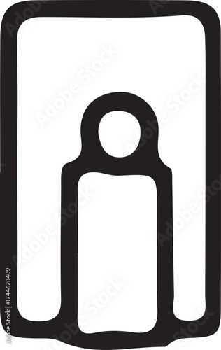 3D render of a glossy gas pump key icon and symbol for web security information