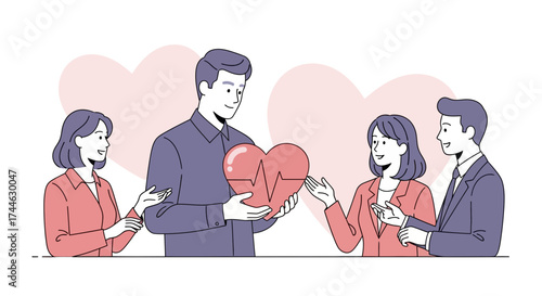 Giving Healthcare Concept: A Team Offering Kindness and Healthcare To Others