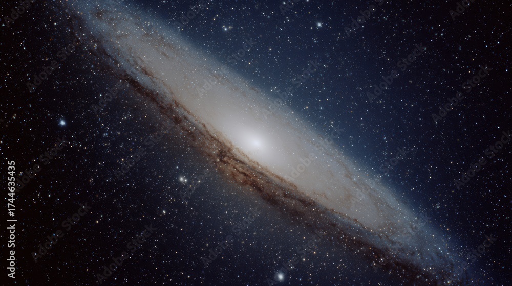 Fototapeta premium High-Quality Andromeda Galaxy Deep Sky Image for Professional Science Education and Digital Marketing Campaigns Inspiring Cosmic Discovery
