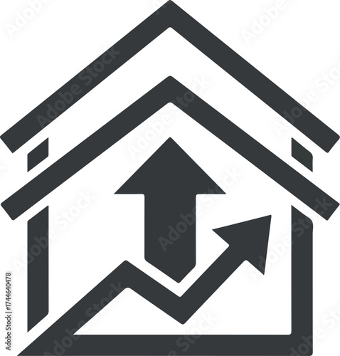 Real estate market growth and investment opportunity concept.