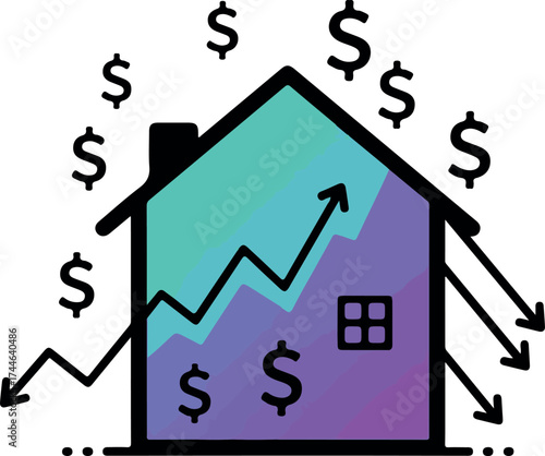Real estate market growth and investment property value appreciation.