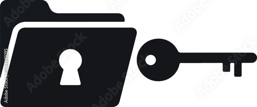 Secure folder with key data protection privacy access control.