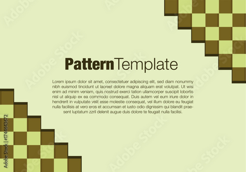 simple block pattern background for presentations, banners and more