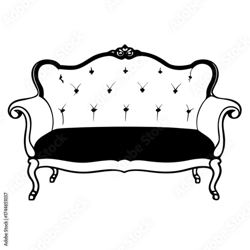 sofa isolated on white background