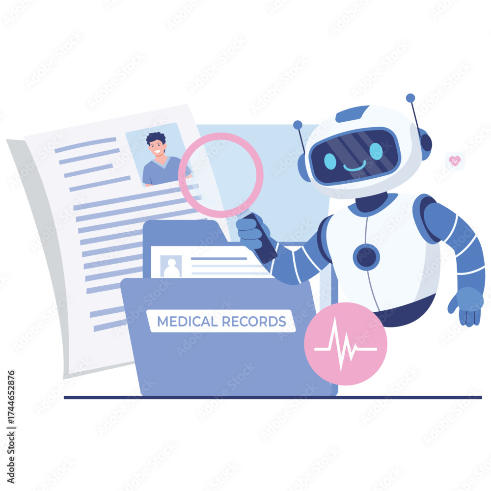 Fototapeta premium Robotik Medical Illustration