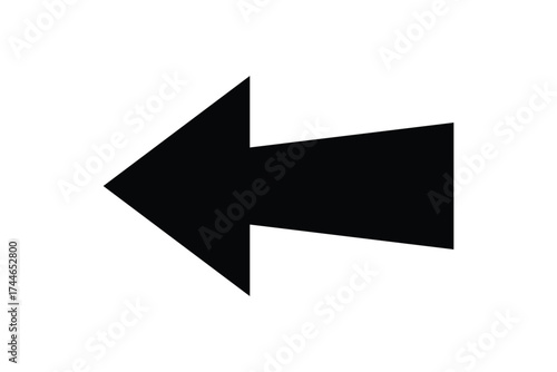 Long isolated red arrow icon on white background. Right direction arrow icon. Straight red long arrow on white background. vector illustration