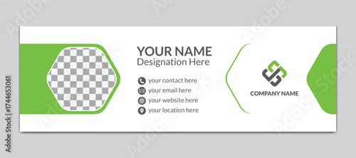 Corporate and personal e mail signature Design Template, Email signature Design